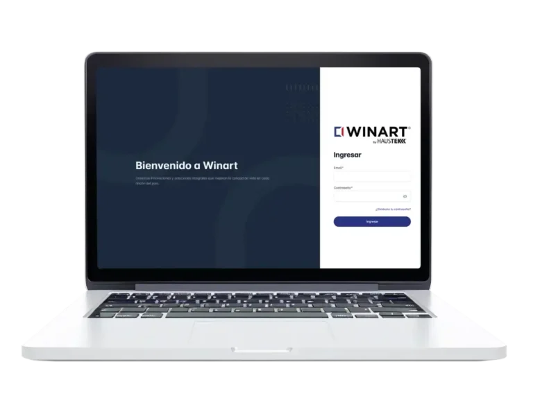 Pantalla de inicio del software WinArt de Haustek para gestión y fabricación de ventanas y puertas de PVC